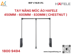 Tay nâng móc áo Hafele 600mm - màu chestnut - 805.11.153